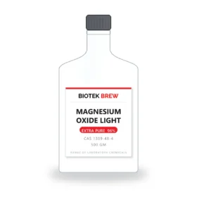 MAGNESIUM OXIDE LIGHT - BioTek Brew laboratory chemical, CAS 1309-48-4, pack sizes 500 gm