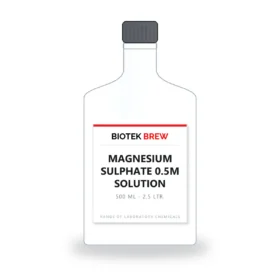MAGNESIUM SULPHATE 0.5M SOLUTION - BioTek Brew laboratory chemical, pack sizes 500 ml - 2.5 Ltr.