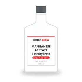 MANGANESE ACETATE Tetrahydrate - BioTek Brew laboratory chemical, CAS 6156-78-1, pack sizes 500 gm