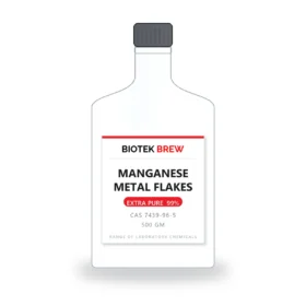 MANGANESE METAL FLAKES - BioTek Brew laboratory chemical, CAS 7439-96-5, pack sizes 500 gm