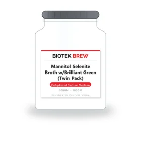 Mannitol Selenite Broth w/Brilliant Green (Twin Pack) - BioTek Brew dehydrated culture medium, pack sizes 100gm - 500gm