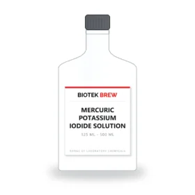 MERCURIC POTASSIUM IODIDE SOLUTION - BioTek Brew laboratory chemical, pack sizes 125 ml - 500 ml