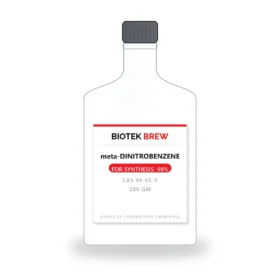 meta-DINITROBENZENE - BioTek Brew laboratory chemical, CAS 99-65-0, pack sizes 500 gm