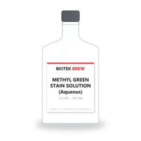 METHYL GREEN STAIN SOLUTION (Aqueous) - BioTek Brew laboratory chemical, pack sizes 125 ml - 500 ml