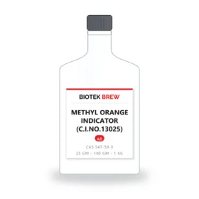 METHYL ORANGE INDICATOR (C.I.NO.13025) - BioTek Brew laboratory chemical, CAS 547-58-0, pack sizes 25 gm - 100 gm - 1 kg