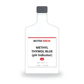 METHYL THYMOL BLUE (pH Indicator) - BioTek Brew laboratory chemical, CAS 76-61-9, pack sizes 5 gm - 25 gm