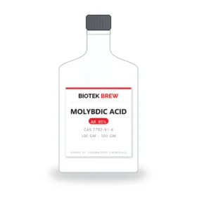 MOLYBDIC ACID - BioTek Brew laboratory chemical, CAS 7782-91-4, pack sizes 100 gm - 500 gm