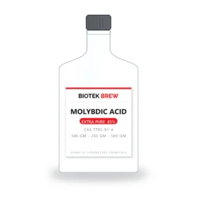 MOLYBDIC ACID - BioTek Brew laboratory chemical, CAS 7782-91-4, pack sizes 100 gm - 250 gm - 500 gm