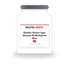 Mueller Hinton Agar Glucose W/Methylene Blue - BioTek Brew dehydrated culture medium, pack sizes 100gm - 500gm