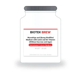 Murashige and Skoog Modified Medium with CaCl2 and B5 Vitamin (Without Sucrose and - BioTek Brew dehydrated culture medium