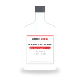 N-ACETYL-L-METHIONINE - BioTek Brew laboratory chemical, CAS 65-82-7, pack sizes 5 gm - 25 gm