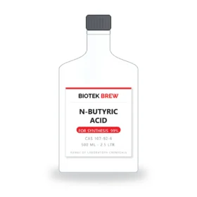 N-BUTYRIC ACID - BioTek Brew laboratory chemical, CAS 107-92-6, pack sizes 500 ml - 2.5 Ltr.
