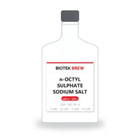 n-OCTYL SULPHATE SODIUM SALT - BioTek Brew laboratory chemical, CAS 142-31-4, pack sizes 5 gm - 25 gm - 5 gm - 10 gm