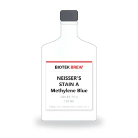 NEISSER'S STAIN A Methylene Blue - BioTek Brew laboratory chemical, CAS 61-73-4, pack sizes 125 ml
