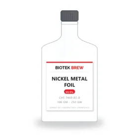 NICKEL METAL FOIL - BioTek Brew laboratory chemical, CAS 7440-02-0, pack sizes 100 gm - 250 gm