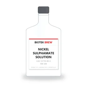 NICKEL SULPHAMATE SOLUTION - BioTek Brew laboratory chemical, CAS 13770-89-3, pack sizes 500 gm