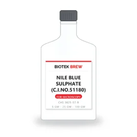 NILE BLUE SULPHATE (C.I.NO.51180) - BioTek Brew laboratory chemical, CAS 3625-57-8, pack sizes 5 gm - 25 gm - 100 gm