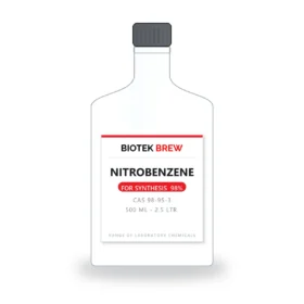 NITROBENZENE - BioTek Brew laboratory chemical, CAS 98-95-3, pack sizes 500 ml - 2.5 Ltr.