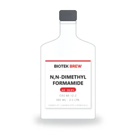N,N-DIMETHYL FORMAMIDE - BioTek Brew laboratory chemical, CAS 68-12-2, pack sizes 500 ml - 2.5 Ltr.