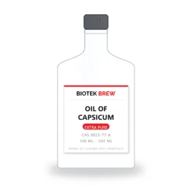 OIL OF CAPSICUM - BioTek Brew laboratory chemical, CAS 8023-77-6, pack sizes 100 ml - 500 ml