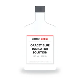 ORACET BLUE INDICATOR SOLUTION - BioTek Brew laboratory chemical, pack sizes 125 ml - 500 ml