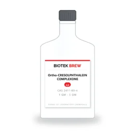 Ortho-CRESOLPHTHALEIN COMPLEXONE - BioTek Brew laboratory chemical, CAS 2411-89-4, pack sizes 1 gm - 5 gm