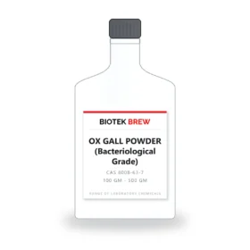 OX GALL POWDER (Bacteriological Grade) - BioTek Brew laboratory chemical, CAS 8008-63-7, pack sizes 100 gm - 500 gm