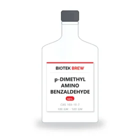 p-DIMETHYL AMINO BENZALDEHYDE - BioTek Brew laboratory chemical, CAS 100-10-7, pack sizes 100 gm - 500 gm