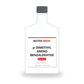 p-DIMETHYL AMINO BENZALDEHYDE - BioTek Brew laboratory chemical, CAS 100-10-7, pack sizes 100 gm - 500 gm