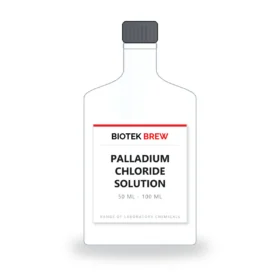 PALLADIUM CHLORIDE SOLUTION - BioTek Brew laboratory chemical, pack sizes 50 ml - 100 ml