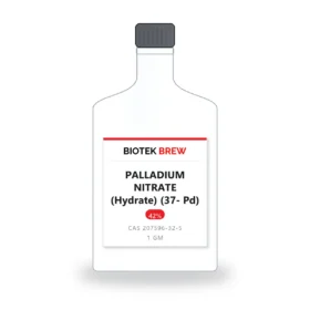 PALLADIUM NITRATE (Hydrate) (37- Pd) - BioTek Brew laboratory chemical, CAS 207596-32-5, pack sizes 1 gm