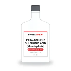 PARA-TOLUENE SULPHONIC ACID (Monohydrate) - BioTek Brew laboratory chemical, CAS 6192-52-5, pack sizes 500 gm