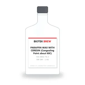 PARAFFIN WAX WITH CERESIN (Congealing Point about 60C) - BioTek Brew laboratory chemical, CAS 8002-74-2