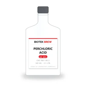 PERCHLORIC ACID - BioTek Brew laboratory chemical, CAS 7601-90-3, pack sizes 500 ml - 2.5 Ltr.