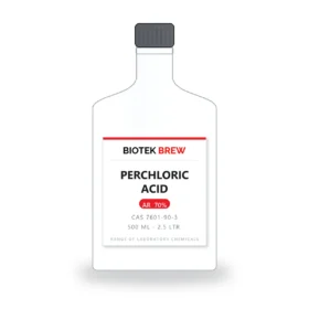 PERCHLORIC ACID - BioTek Brew laboratory chemical, CAS 7601-90-3, pack sizes 500 ml - 2.5 Ltr.