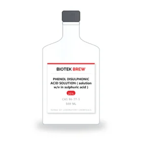 PHENOL DISULPHONIC ACID SOLUTION ( solution w/v in sulphuric acid ) - BioTek Brew laboratory chemical, CAS 96-77-5