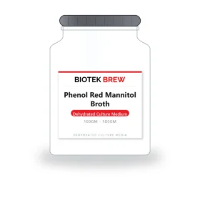 Phenol Red Mannitol Broth - BioTek Brew dehydrated culture medium, pack sizes 100gm - 500gm