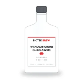 PHENOSAFRANINE (C.I.NO.50200) - BioTek Brew laboratory chemical, CAS 81-93-6, pack sizes 1 gm - 5 gm