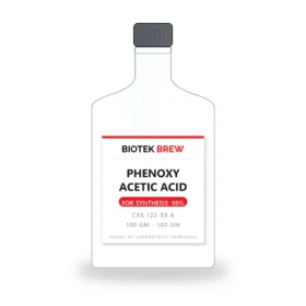 PHENOXY ACETIC ACID - BioTek Brew laboratory chemical, CAS 122-59-8, pack sizes 100 gm - 500 gm