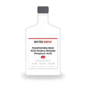 PHOSPHOMOLYBDIC ACID (Dodeca-Molybdo Phosphoric Acid) - BioTek Brew laboratory chemical, CAS 51429-74-4
