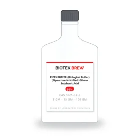 PIPES BUFFER (Biological Buffer) (Piperazine-N-N-Bis-2-Ethene Sulphonic Acid - BioTek Brew laboratory chemical, CAS 5625-37-6