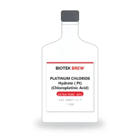 PLATINUM CHLORIDE Hydrate ( Pt) (Chloroplatinic Acid) - BioTek Brew laboratory chemical, CAS 18497-13-7, pack sizes 1 gm