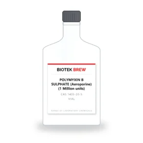 POLYMYXIN B SULPHATE (Aeroporine) (1 Million units) - BioTek Brew laboratory chemical, CAS 1405-20-5, pack sizes Vial