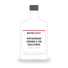 POTASSIUM IODIDE 0.1M SOLUTION - BioTek Brew laboratory chemical, pack sizes 500 ml - 2.5 Ltr