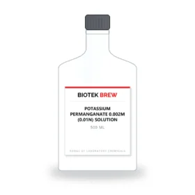 POTASSIUM PERMANGANATE 0.002M (0.01N) SOLUTION - BioTek Brew laboratory chemical, pack sizes 500 ml