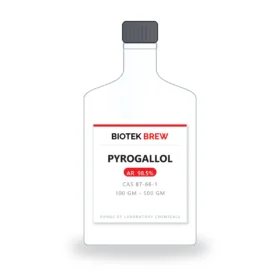 PYROGALLOL - BioTek Brew laboratory chemical, CAS 87-66-1, pack sizes 100 gm - 500 gm