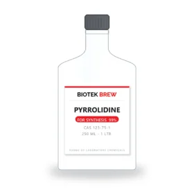 PYRROLIDINE - BioTek Brew laboratory chemical, CAS 123-75-1, pack sizes 250 ml - 1 Ltr.
