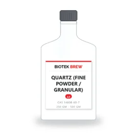 QUARTZ (FINE POWDER / GRANULAR) - BioTek Brew laboratory chemical, CAS 14808-60-7, pack sizes 250 gm - 500 gm