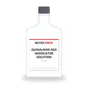 QUINALDINE RED INDIDCATOR SOLUTION - BioTek Brew laboratory chemical, pack sizes 100 ml