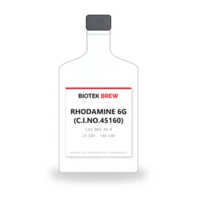 RHODAMINE 6G (C.I.NO.45160) - BioTek Brew laboratory chemical, CAS 989-38-8, pack sizes 25 gm - 100 gm